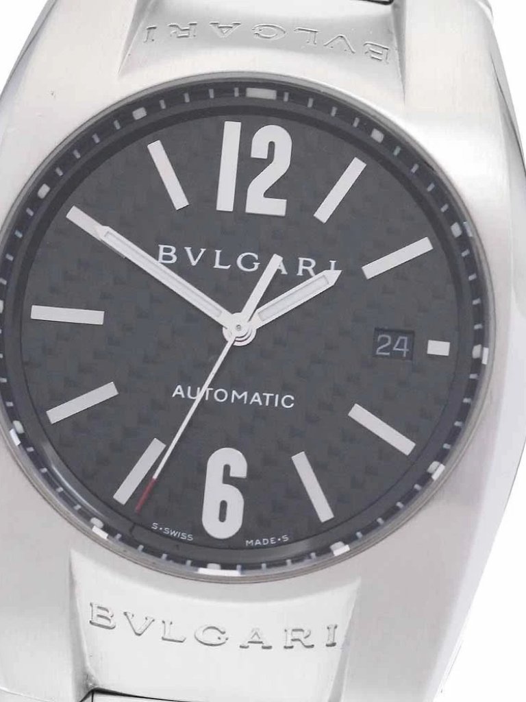 Bvlgari Elgon Eg40s Date Black Dial Automatic Mens Watch950226